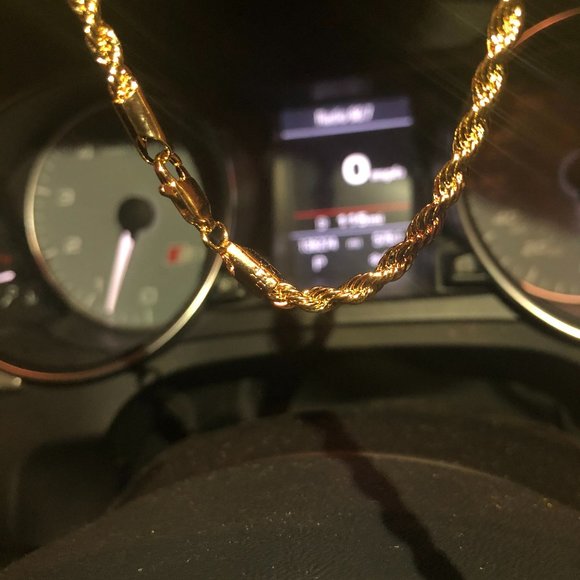 Men's 14k Gold Stamped Italian Chain 24" Inches - Picture 3 of 5